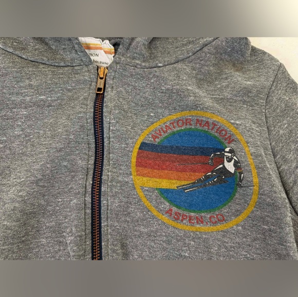 AVIATOR NATION ASPEN HOODIE - HEATHER GREY - Picture 5 of 5